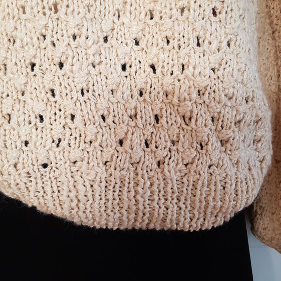 VIVIENNE POY Rare Vintage Hand-Knit Sweater sz S - Picture 9 of 11